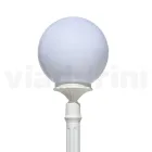 Lampadaire de 208 cm de haut en acrylique blanc et aluminium fabriqué en Italie - Trovabianco Viadurini