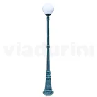 Lampadaire de 208 cm de haut en acrylique noir et aluminium fabriqué en Italie - Trovanero Viadurini