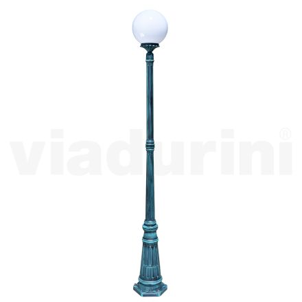 Lampadaire de 208 cm de haut en acrylique noir et aluminium fabriqué en Italie - Trovanero Viadurini