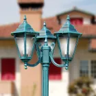 Lampe de jardin de 211 cm de hauteur en verre et 5 finitions en aluminium - Pinako Viadurini