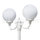 Lampadaire de 212 cm de haut en acrylique blanc et aluminium fabriqué en Italie - Trovabianco Viadurini