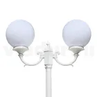 Lampadaire de 212 cm de haut en acrylique blanc et aluminium fabriqué en Italie - Trovabianco Viadurini