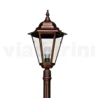 Lampe de jardin hauteur 215 cm en verre et 5 finitions aluminium - Pinako Viadurini