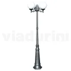Lampadaire de 230 cm de haut en Acrylique et Aluminium Anthracite Fabriqué en Italie - Trovaantracite Viadurini
