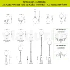 Lampadaire de 230 cm de haut en Acrylique et Aluminium Anthracite Fabriqué en Italie - Trovaantracite Viadurini