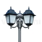 Lampadaire de 238 cm de haut en verre anthracite et aluminium fabriqué en Italie - Scintilla Viadurini