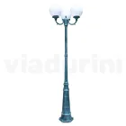 Lampadaire de 242 cm de haut en acrylique noir et aluminium fabriqué en Italie - Trovanero Viadurini