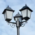 Lampadaire de 249 cm de haut en verre anthracite et aluminium fabriqué en Italie - Scintilla Viadurini