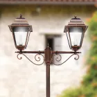 Lampadaire de jardin de 264 cm de haut en verre et aluminium moulé sous pression - Alchemist Viadurini
