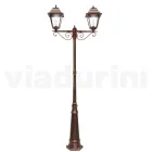 Lampadaire de jardin de 264 cm de haut en verre et aluminium moulé sous pression - Alchemist Viadurini