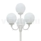 Lampadaire de 270 cm de haut en acrylique blanc et aluminium fabriqué en Italie - Trovabianco Viadurini