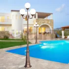 Lampadaire de 270 cm de haut en acrylique noir et aluminium Made in Italy - Trovanero Viadurini