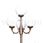 Lampadaire de 270 cm de haut en acrylique noir et aluminium Made in Italy - Trovanero Viadurini