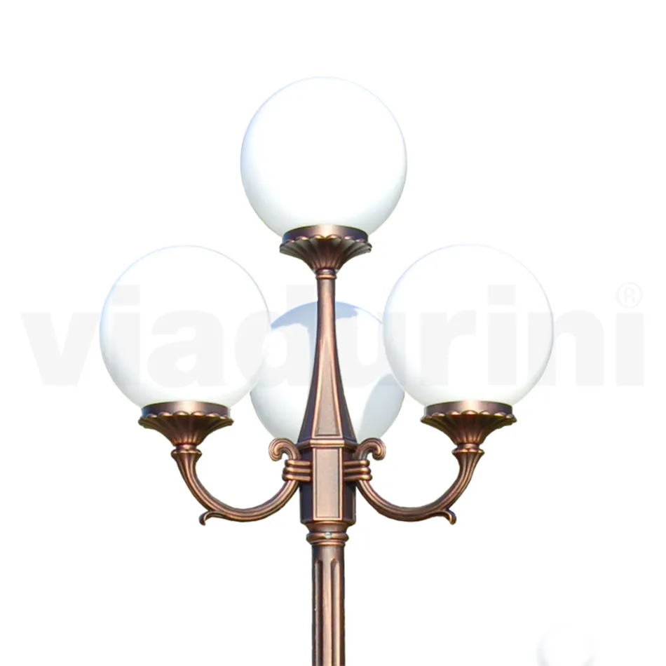 Lampadaire de 270 cm de haut en acrylique noir et aluminium Made in Italy - Trovanero Viadurini