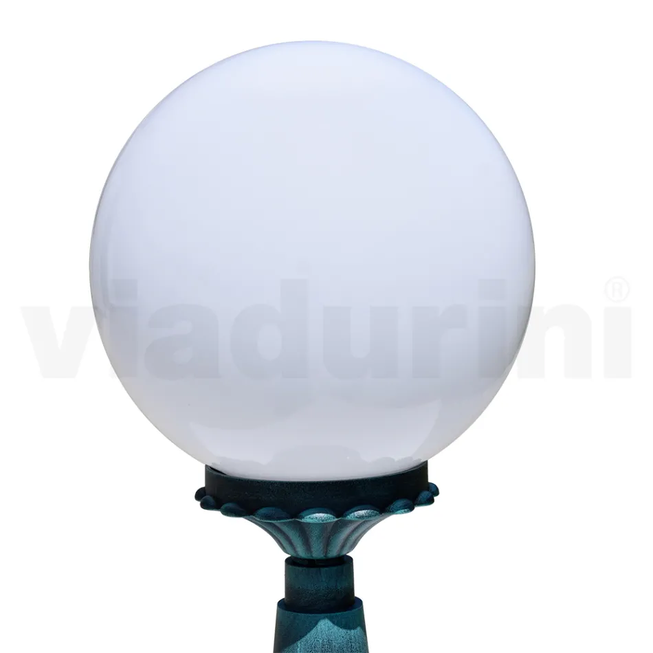 Lampadaire de 47 cm de haut en acrylique noir et aluminium fabriqué en Italie - Trovanero Viadurini