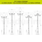 Lampadaire de 47 cm de haut en acrylique noir et aluminium fabriqué en Italie - Trovanero Viadurini