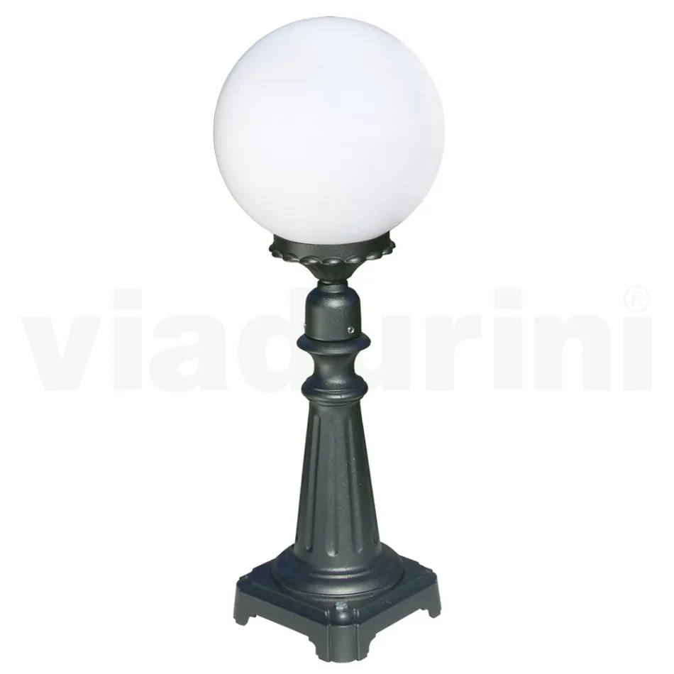 Lampadaire de 69 cm de haut en Acrylique et Aluminium Anthracite Fabriqué en Italie - Trovaantracite Viadurini