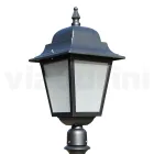 Lampadaire de 76 cm de haut en verre anthracite et aluminium fabriqué en Italie - Scintilla Viadurini