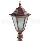 Lampe de jardin de 79 cm de hauteur en verre et 5 finitions en aluminium - Pinako Viadurini