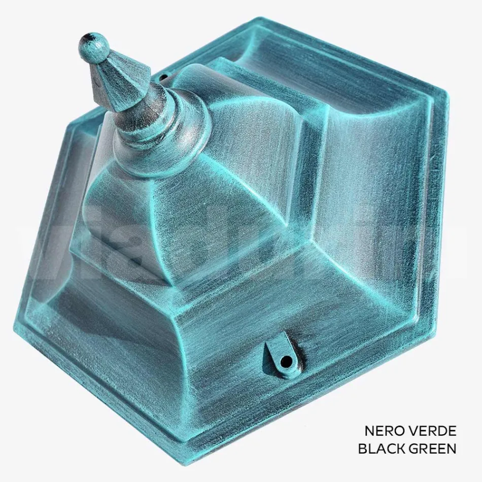 Lampe de jardin de 79 cm de hauteur en verre et 5 finitions en aluminium - Pinako Viadurini