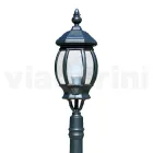 Lampe d'extérieur basse en aluminium anthracite Made in Italy - Impero Viadurini