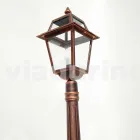 Lampadaire bas pour extérieur en aluminium fabriqué en Italie, Kristel Viadurini