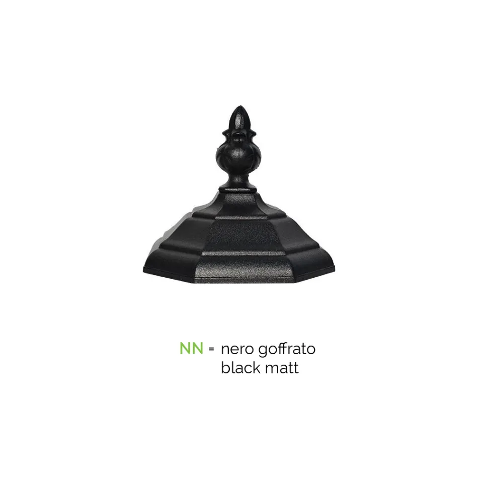 Lampe d'extérieur 3 lumières en aluminium de style vintage Made in Italy - Leona Viadurini