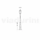 Lampe d'extérieur avec une lampe en aluminium fabriquée en Italie, Anika Viadurini