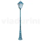 Lampe d'extérieur de 222 cm de hauteur en verre et aluminium moulé sous pression - Alchemist Viadurini