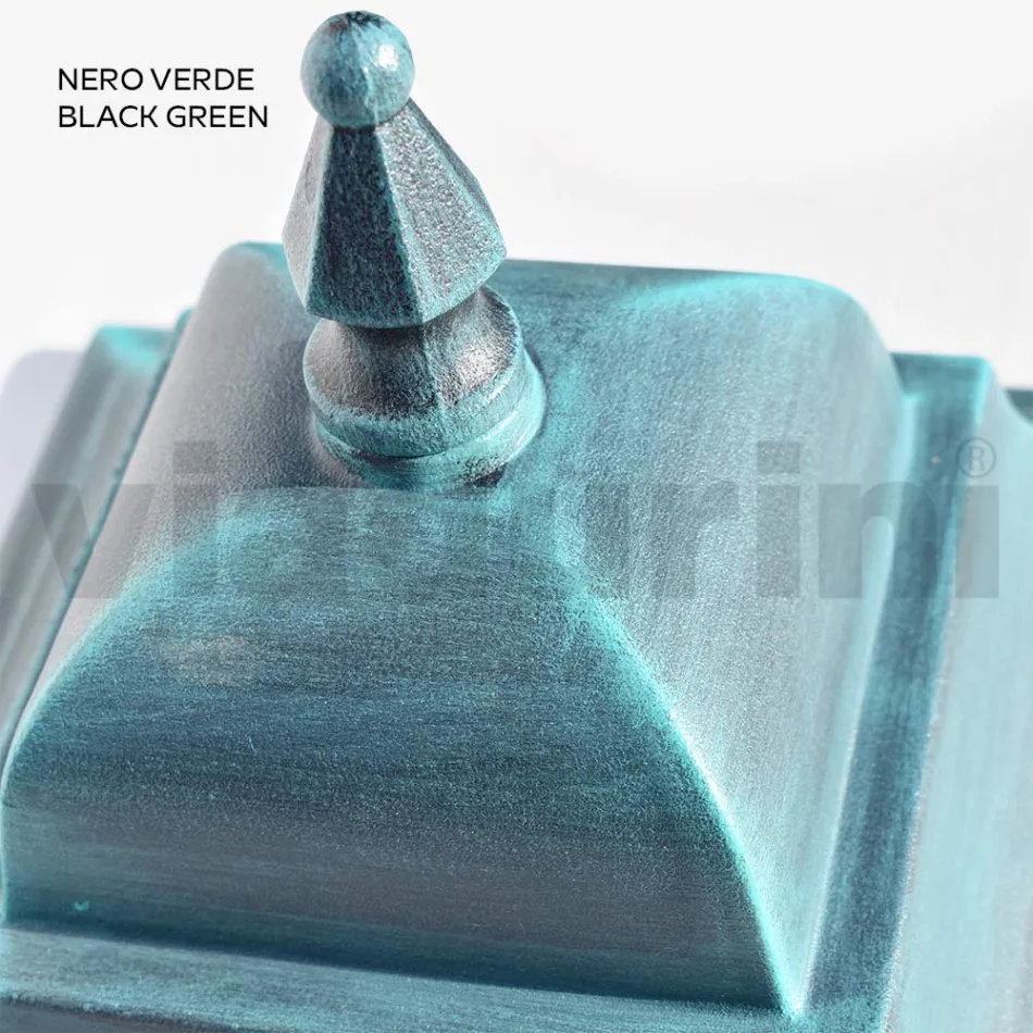 Lampe d'extérieur de 296 cm de hauteur en verre et aluminium moulé sous pression - Alchemist Viadurini