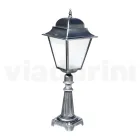 Lampe d'extérieur de 85 cm de hauteur en verre et aluminium moulé sous pression - Alchemist Viadurini