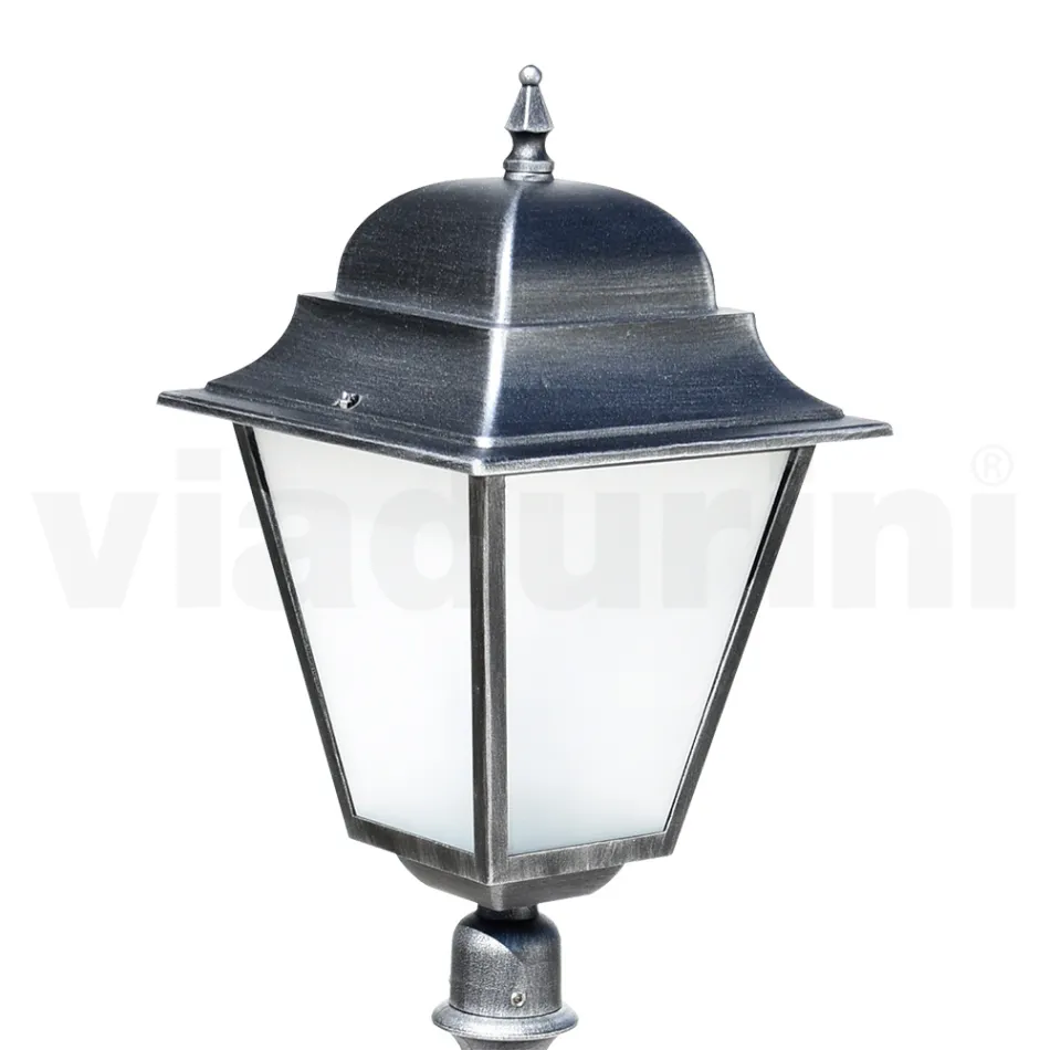 Lampe d'extérieur de 85 cm de hauteur en verre et aluminium moulé sous pression - Alchemist Viadurini