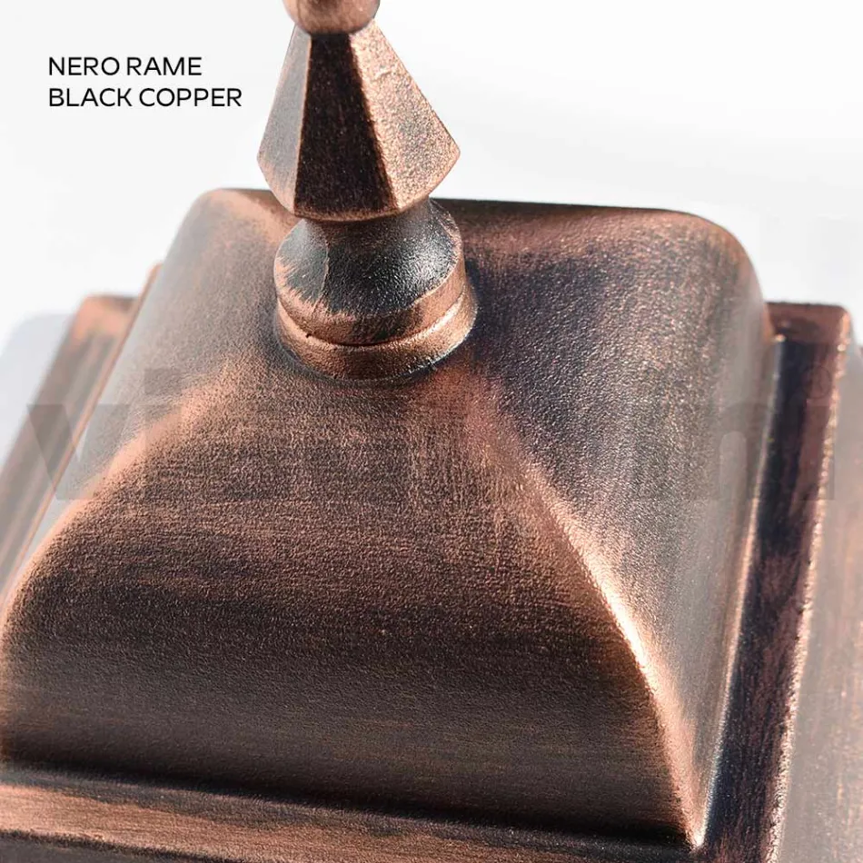 Lampe d'extérieur de 85 cm de hauteur en verre et aluminium moulé sous pression - Alchemist Viadurini