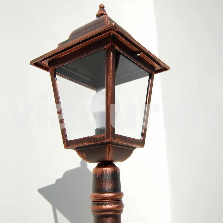 Lampe d'extérieur basse en aluminium fabriquée en Italie, Aquilina Viadurini