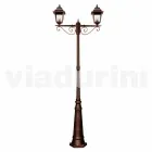 Lampadaire d'extérieur classique en aluminium fabriqué en Italie, Aquilina Viadurini