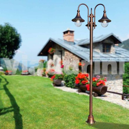 Lampadaire extérieur en aluminium moulé sous pression fabriqué en Italie, Anusca Viadurini