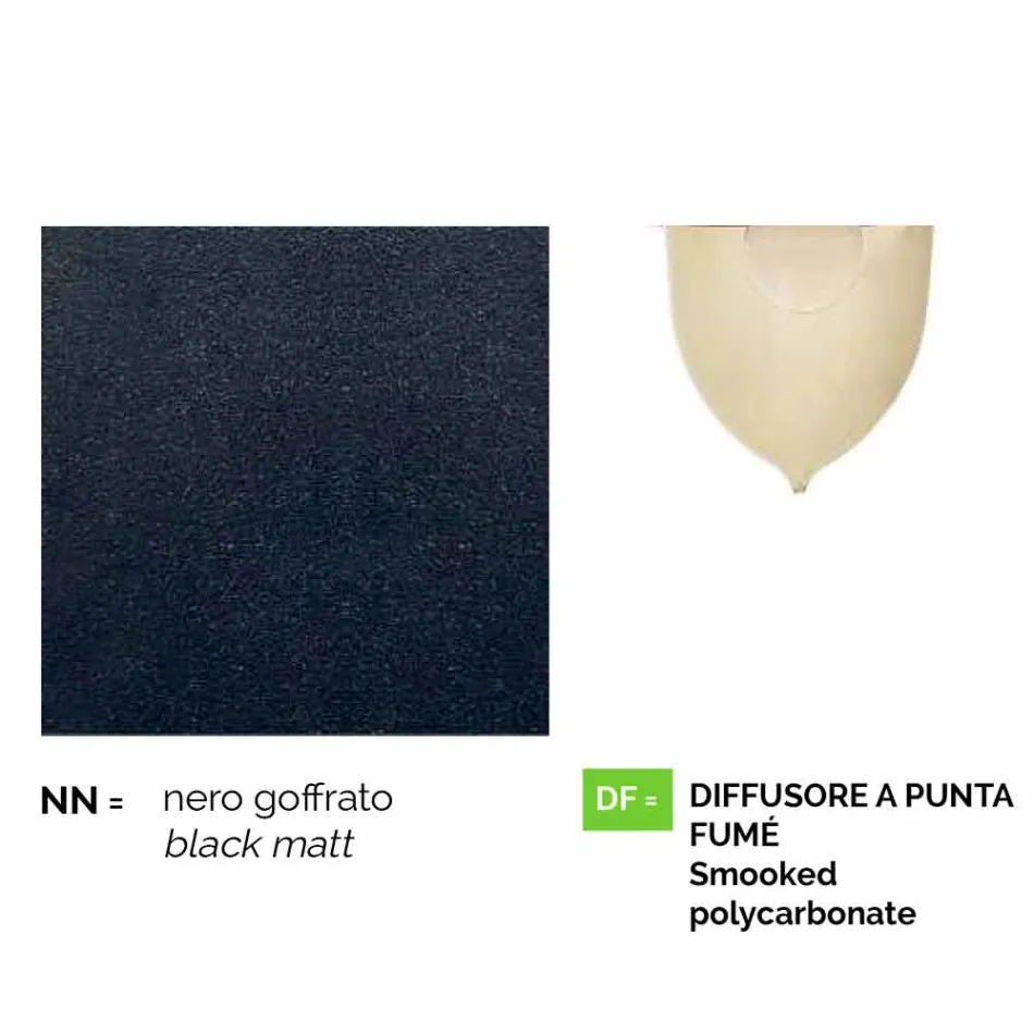 Lampadaire extérieur en aluminium moulé sous pression fabriqué en Italie, Anusca Viadurini