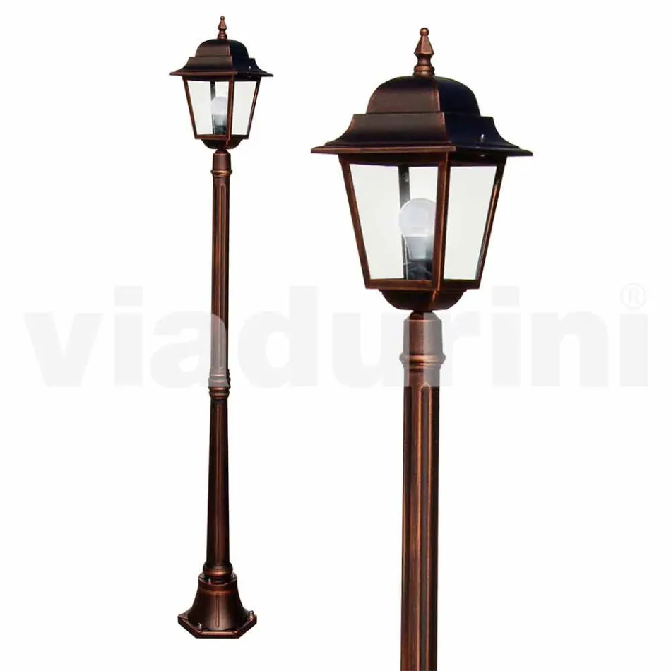 Lampe de jardin classique en aluminium fabriquée en Italie, Aquilina Viadurini