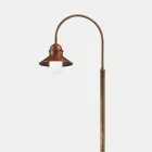 Lampadaire de jardin avec arche haute ou basse en laiton et cuivre - Edge par Il Fanale Viadurini