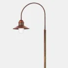 Lampadaire de jardin avec arche haute ou basse en laiton et cuivre - Edge par Il Fanale Viadurini