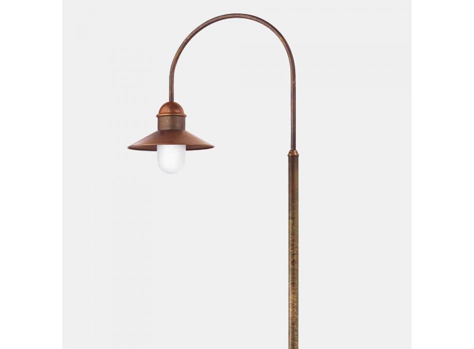 Lampadaire de jardin avec arche haute ou basse en laiton et cuivre - Edge par Il Fanale Viadurini