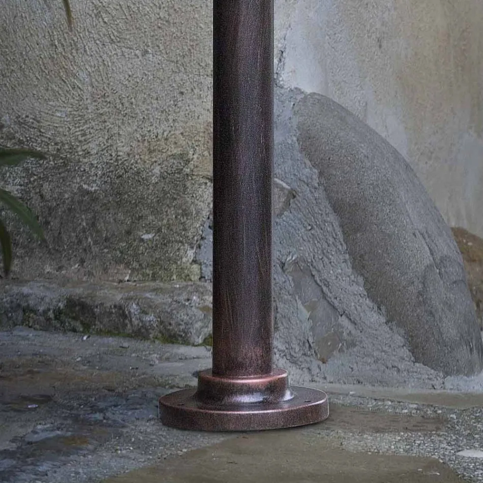 Lampadaire de jardin design incurvé en aluminium décoré à la main - Campobasso Viadurini