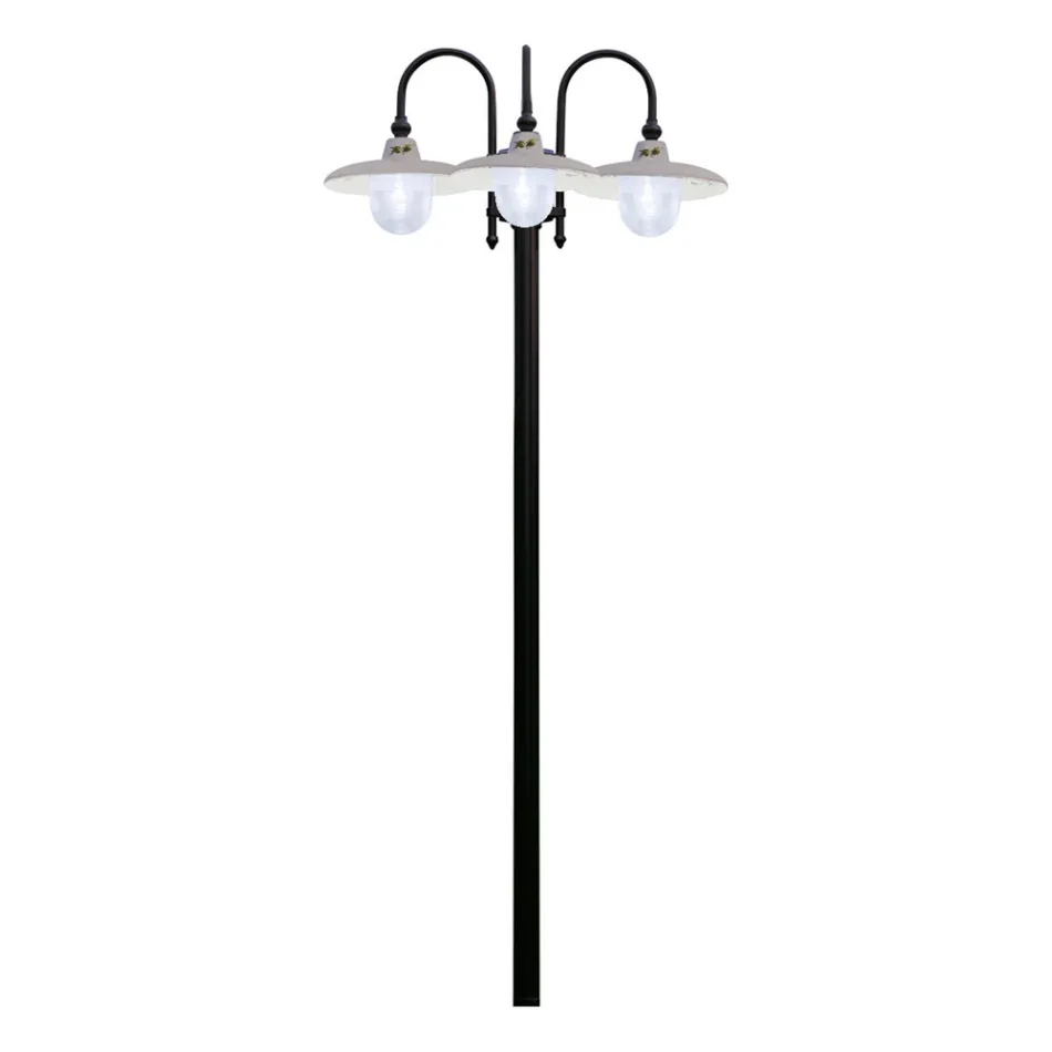 Lampe de jardin en aluminium design 1 ou 2 ou 3 lumières - Campobasso Viadurini