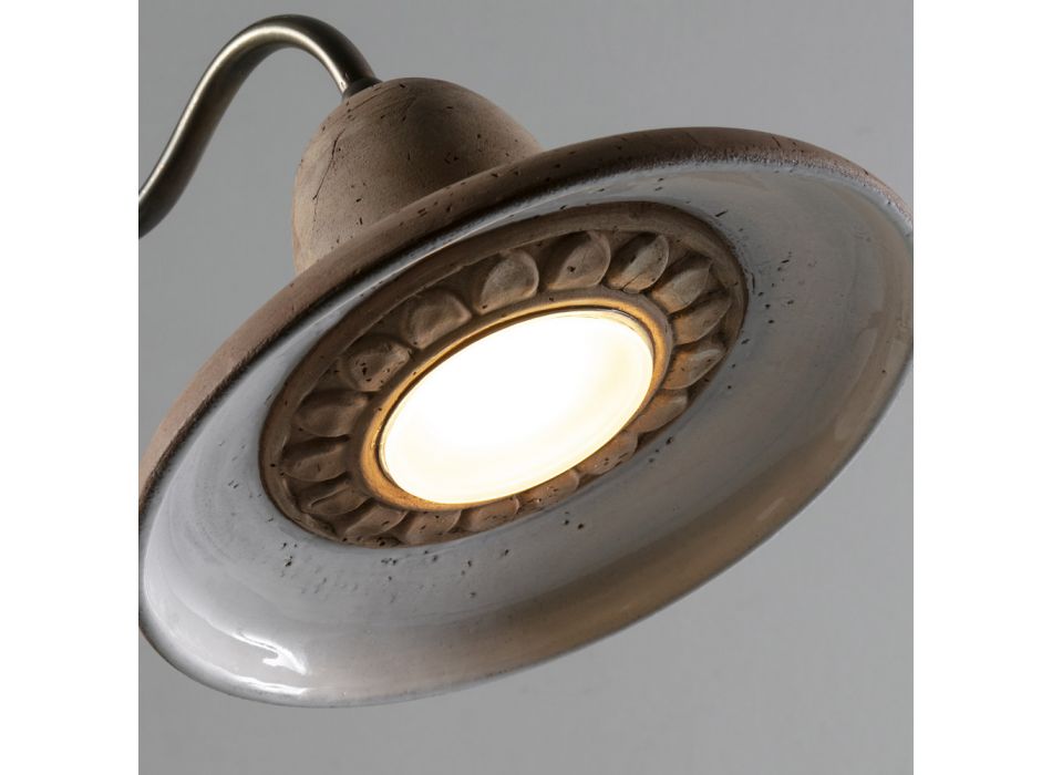 Lampe de Jardin en Aluminium et Galestro Made in Italy - Toscot Spoleto Viadurini