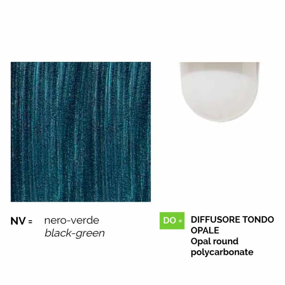 Lampe de jardin en aluminium moulé sous pression fabriquée en Italie, Anusca Viadurini