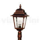 Lampe de jardin en fonte d'aluminium made in Italy, Aquilina Viadurini