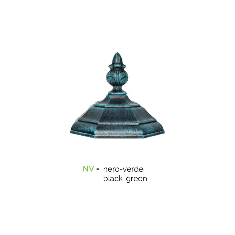 Lampe de jardin en aluminium de style vintage fabriquée en Italie - Leona Viadurini