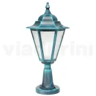 Lampe de jardin en verre sablé et 5 finitions aluminium - Pinako Viadurini