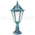 Lampe de jardin en verre sablé et 5 finitions aluminium - Pinako