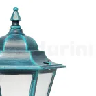Lampe de jardin en verre sablé et 5 finitions aluminium - Pinako Viadurini